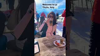 Welcome to La Thuile, Italy 💫🥰🇮🇹 #shorts #italy #travelitaly #skiing #italianlife