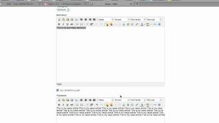 CMSMS -- Managing News