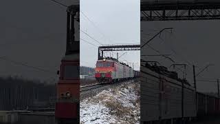 Приветливый ВЛ11-224/253, о.п.Поселок Киевский #вл11 #train #поезд