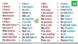 Phrases simples pour apprendre l'anglais facilement |partie 37 |✪✪easy sentences to learn french 🌿