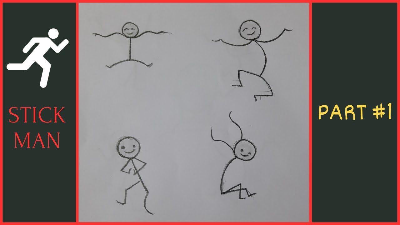 How To Draw Stickman Super Easy And Basic Drawing Youtube