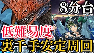 【裏千手】低難易度ネロミェール編成で攻略！8分台で周回！【パズドラ】