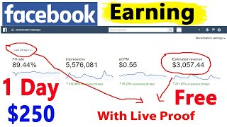 FACEBOOK Online Earning -Facebook page se paise Kaise kamaye -How to earn Money from Facebook #money
