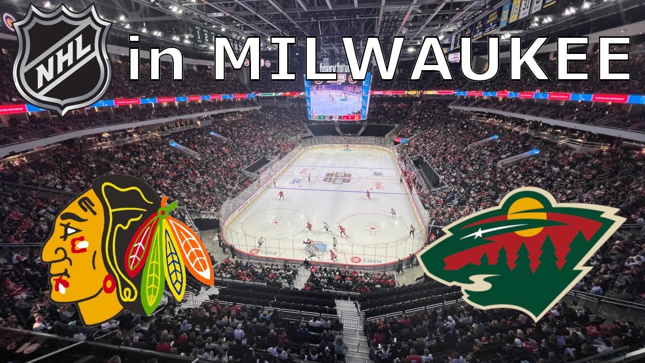 NHL In Milwaukee Fiserv Forum - Chicago Blackhawks Vs. Minnesota Wild ...