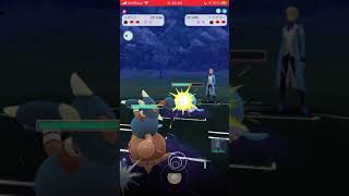 【ポケモンGO】 No.237 カポエラー カウンター\u0026ストーンエッジ/Pokémon GO No.237 Hitmontop Counter \u0026 Stone Edge #shorts