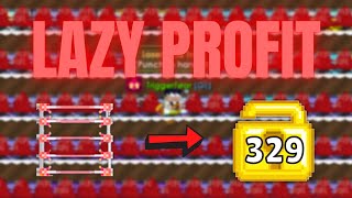 LAZY PROFIT WITH LASER GRID 🤑 (NO FARMING!!!) | Growtopia How To Get Rich 2021 | TriggerFear