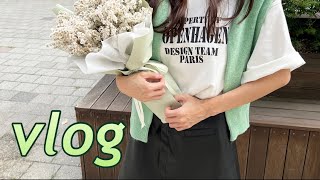 (vlog)일반인브이로그,일상브이로그(꽃꽂이/영종도/칼국수/헬린이/아웃백)