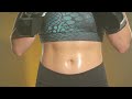 profusely sweating abs closeup part 2 belly button