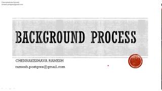 background process in postgres