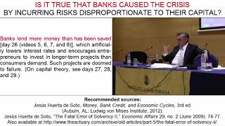 Day 41 (video 3) - Is It True that Banks Caused the Crisis?