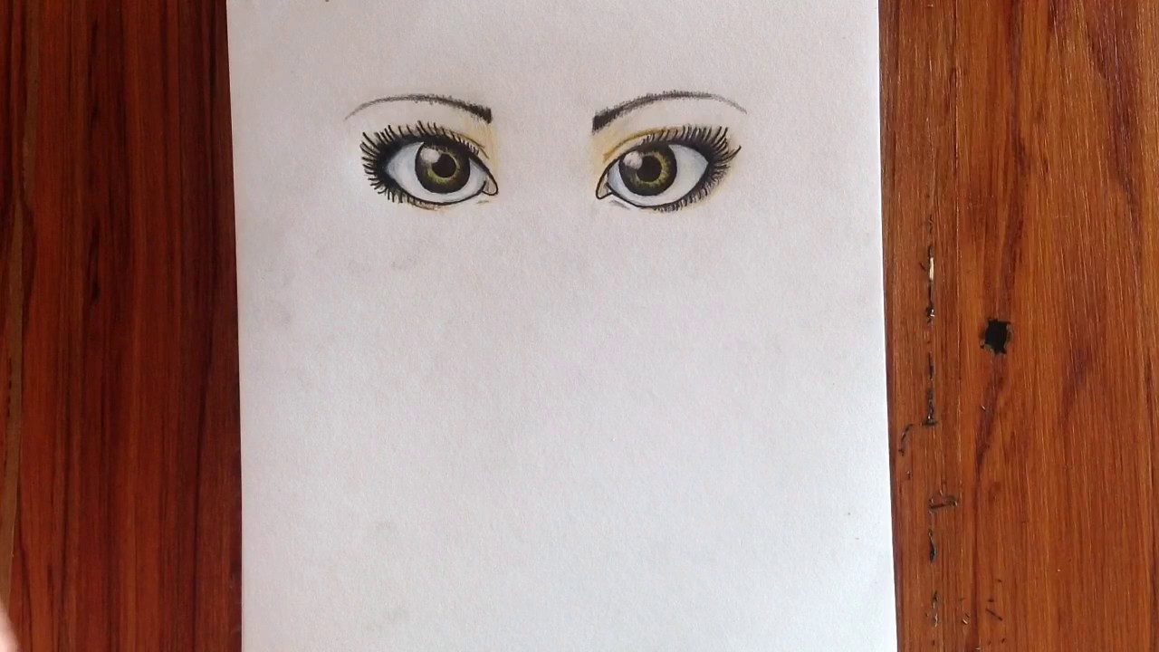 How To Draw Semi-realistic Eyes / Timelapse || PJ Productions - YouTube