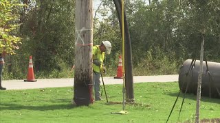 Gulf Power replacing many wooden power poles