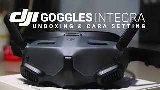 Dji goggles integra, unboxing dan cara setting dji goggles integra