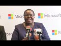 Constatine Obuya, executive director, ACWICT, at launch of Microsoft's skilling initiative in Kenya