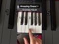 Amazing Grace Easy Piano Tutorial