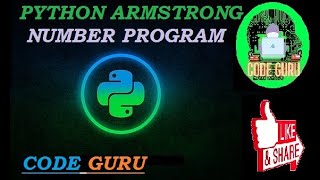 Python Armstrong Number Program[For 3 Digit Number] | Tutorial in Hindi |