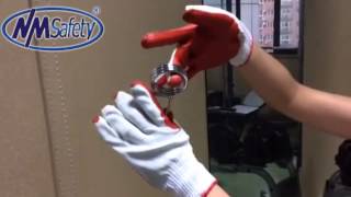 rubber latex laminated construction work glove