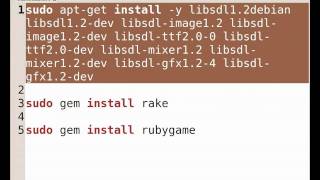 Making Games with Ruby Ep. 2 - Setup on Linux
