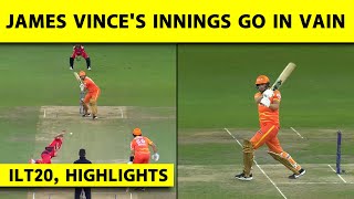 ILT20, VIPERS VS GIANTS HIGHLIGHTS:DESERT VIPERS'S DOMINATION OUTSHINES JAMES VINCE'S HEROICS