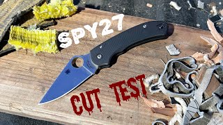 Cut Test: Spyderco’s SPY27 Blade Steel