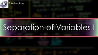 Solving the 1-D Heat/Diffusion PDE by Separation of Variables (Part 1/2)