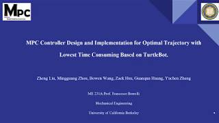 UC Berkeley ME231A Final Project Presentation MPC Turtlebot