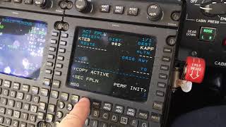 Collins FMS - Setting up a Flight Plan