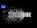 Particle Text Disintegration Animation in After Effects - No Plugins Used | After Effects Tutorial