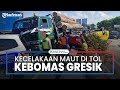 Kecelakaan Maut Tol Kebomas Elf Vs Truk Trailer Muat Kayu, 2 Orang Tewas