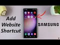 How To Add Website Shortcut To Home Screen On Samsung Phone