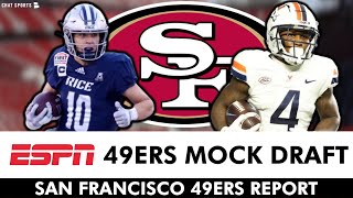 UPDATED San Francisco 49ers Mock Draft From ESPN Ft. Luke McCaffrey: Full 7-Round NFL Mock Draft