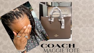 COACH UNBOXING: COACH Maggie Tote \u0026 small accessory haul 🥹