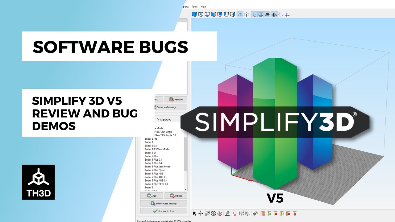 Software Review Simplify3d V5 Bug Demos And Other Issues Youtube