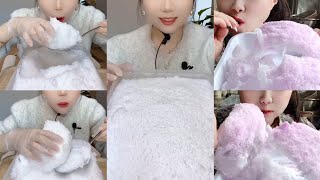 SHAVEDICE SNOW WHITE ICE BITES ASMR 💠 SOFT ICE REFROZEN ICE BITES 🥶ICE EATING COMPILATION💠