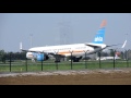 arkia boeing 757 3e7 landing at belgrade airport