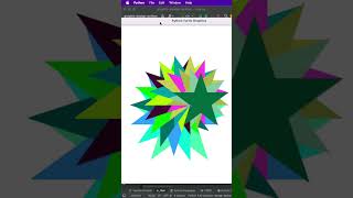 Draw Colourful Star Pattern in Turtle – Python