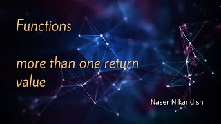 python function with more than one return value