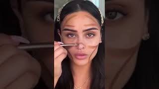 كونتور الوجه🤍 🤎 contour de  تحديد معالم الوجه  visage🤎🤍..face outline