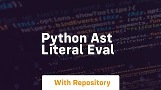 python ast literal eval