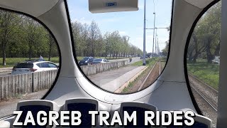 Zagreb Tram Rides | Končar TMK 2200, ĐĐ 201, Tatra B4YU