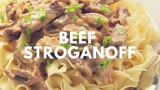 Easy Beef Stroganoff Recipe | Crunchy Creamy Sweet