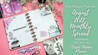 PWM | August Monthly Spread 2022 | The Happy Planner