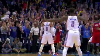 Russell Westbrook hits a CLUTCH Three pointer to send the game to OT! l 11.30.16
