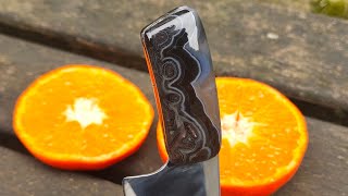 Make a knife handle out of agate stone