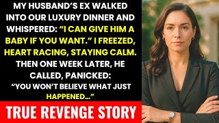 My Husband’s Ex Offered Him a Baby During Our Luxury Dinner—She Didn’t Expect My Calm Revenge…