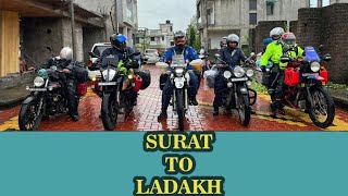 SURAT (BARDOLI) TO LADAKH DAY 1| #ladakh #himalayan #surat #motorc#leh #gujarat #2023  #bikerlife