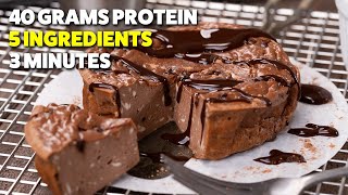 Microwave Protein Cheesecake | Easy Chocolate Low Carb Dessert