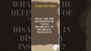 What are the Definitions of Total Liability in Disability Insurance