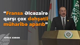 Prezident: Fransa Əlcəzair xalqına qarşı çox dəhşətli bir müharibə aparıb - Space TV