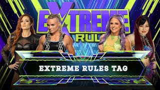 Candice LeRae and Iyo Sky vs. Becky Lynch and Ivy Nile — Extreme Rules — WWE Wom